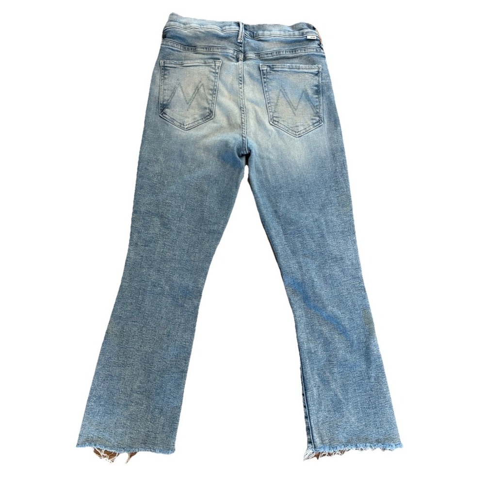 MOTHER Insider Crop Step Fray Jeans Love In A Boat Wash Women's 31 Raw‎ Hem - Picture 4 of 12
